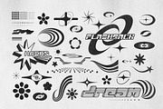Y2K 240 Shapes Badges Graphic Styles, a Graphic by Vanzyst (Thumbnail 13 of 13)