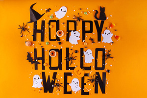 Bright black orange Halloween holiday background, a Holiday Photo by Rimma