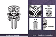 100 Decorative Vector Skulls, a Decorative Illustration by pixaroma (Thumbnail 4 of 37)