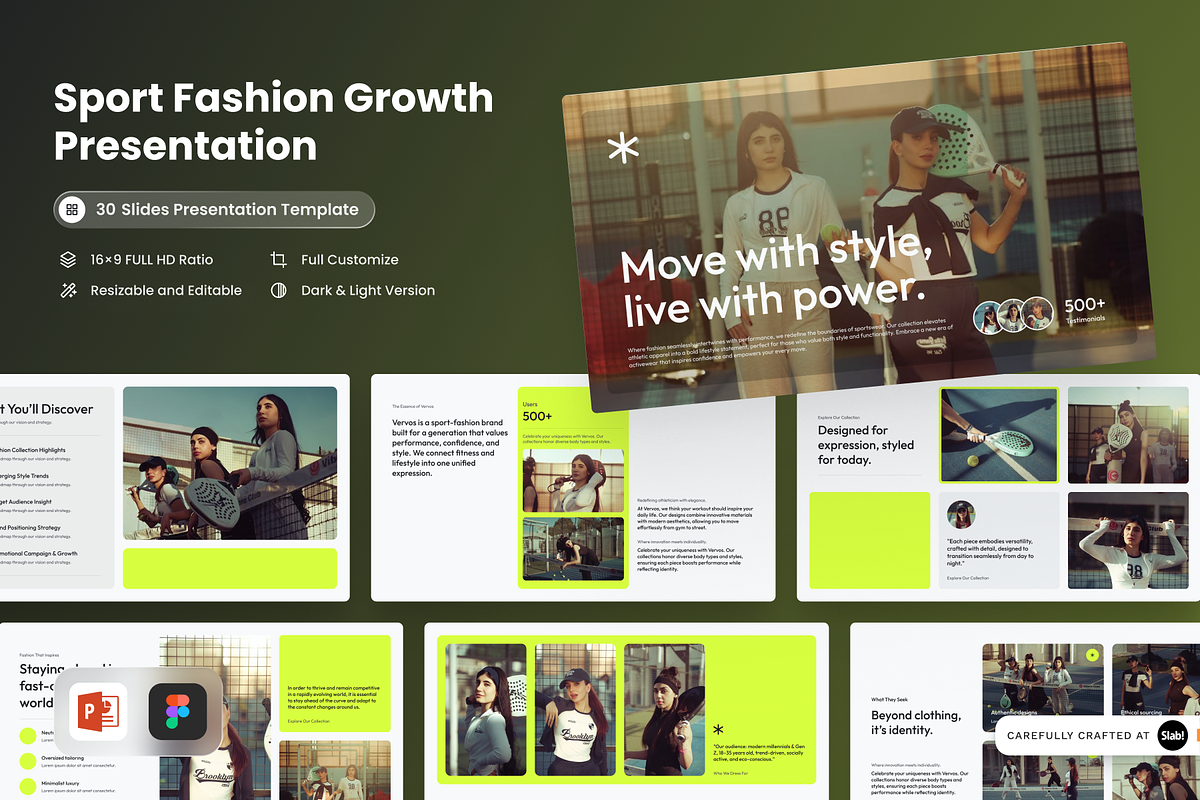 Sport Fashion Growth PowerPoint, a Presentation Template by SLAB! Design (Photo 1 of 6)