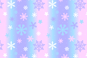 Pink Purple Blue snowflake pattern, a Pattern Graphic by Queen of Infographics (Thumbnail 2 of 2)