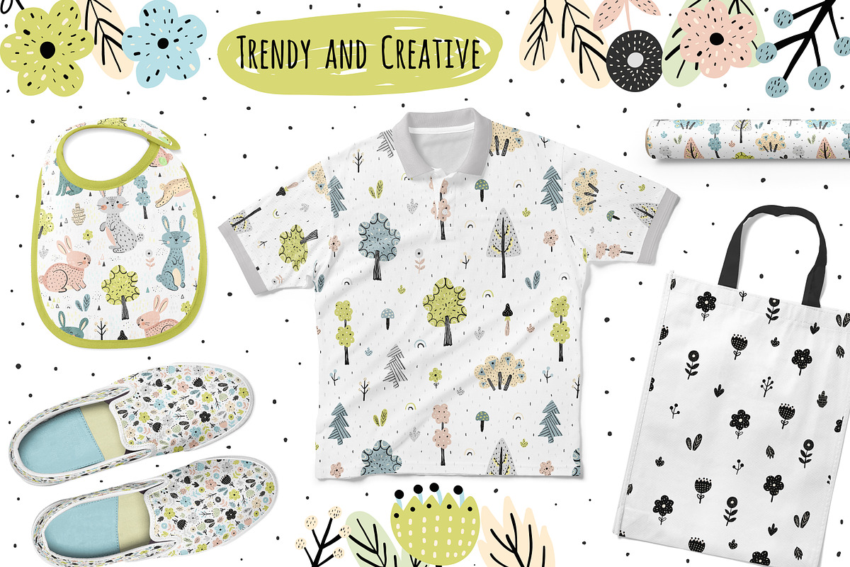 Rabbits Collection: patterns, cards, an Animal Illustration by Gulnara Sabirova (Photo 6 of 16)