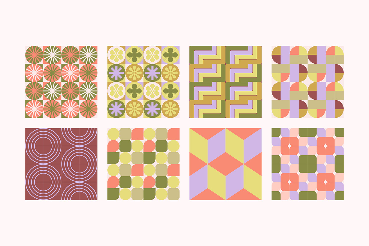 Seamless Geometric Patterns, a Pattern Graphic by Léo Alexandre (Photo 19 of 22)