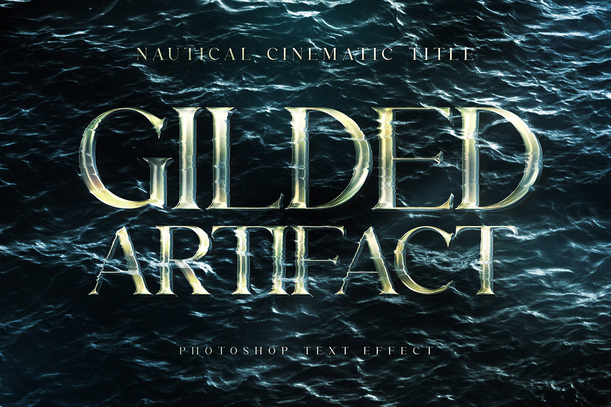 Nautical Cinematic Title Text Effect, a Layer Style Add-On by Andrew Skoch Design (Photo 6 of 6)