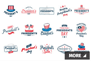 President's day typography