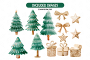 Christmas Trees Clipart, an Illustration by TatiMockup (Thumbnail 3 of 4)