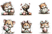 Cute Cat Easter Sublimation, an Illustration by CreationArt (Thumbnail 5 of 7)