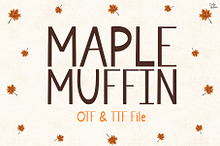 Maple Muffin | Handwriting font