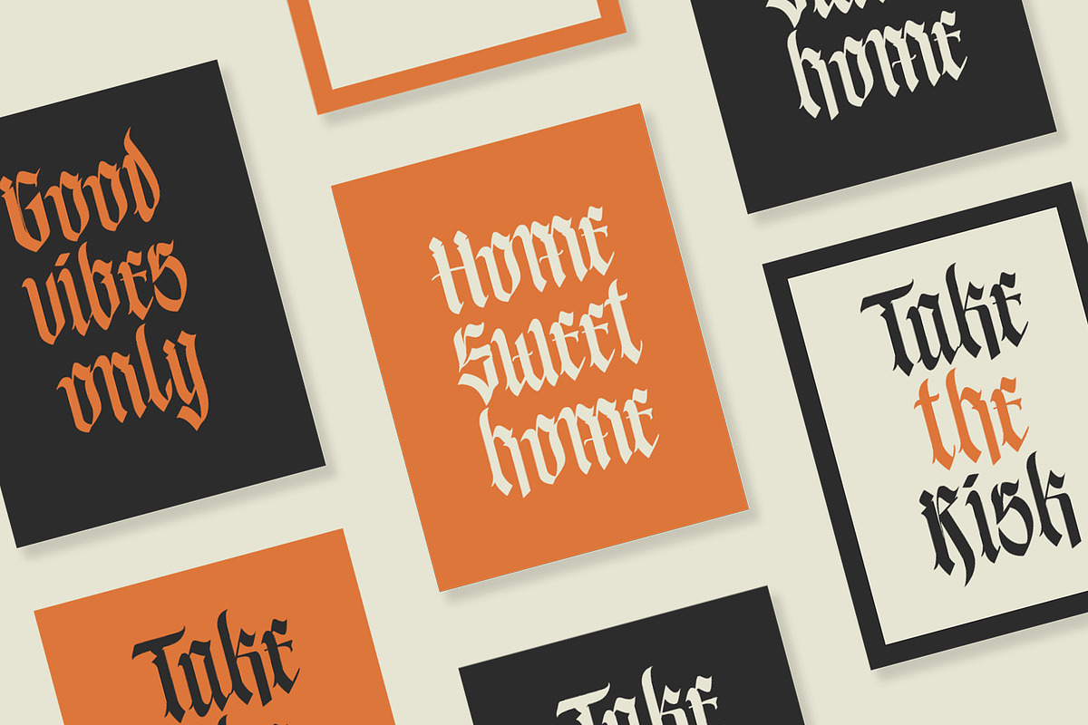 Blacktones, a Blackletter Font by Vintage Division (Photo 4 of 10)