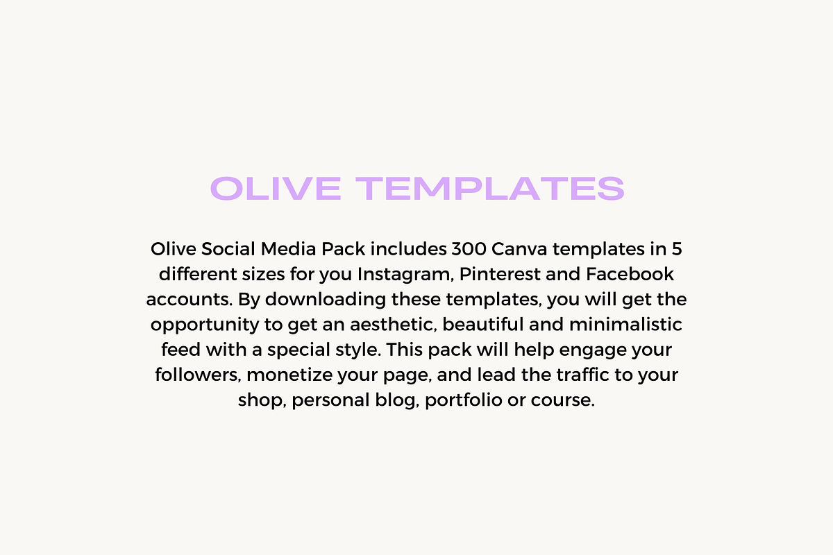 Olive Social Media Pack, a Social Media Template by marmaries (Photo 2 of 13)