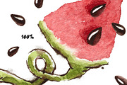 Watermelons Watercolor Pattern, a Pattern Graphic by Mazheika Store (Thumbnail 2 of 5)