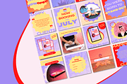 Bright Canva Instagram Post Template, a Social Media Template by Kurly Creative (Thumbnail 4 of 9)