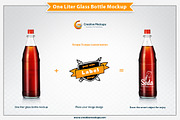 One Liter Glass Bottle Mockup, a Product Mockup by Plus Media (Thumbnail 4 of 7)