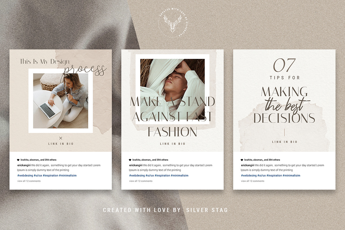 Elodie - 60 Animated Posts & Stories, a Social Media Template by SilverStag Type Foundry (Photo 31 of 48)