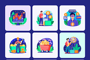 Cryptocurrency Trading Illustration, a Finance Illustration by Brickclay (Thumbnail 8 of 9)