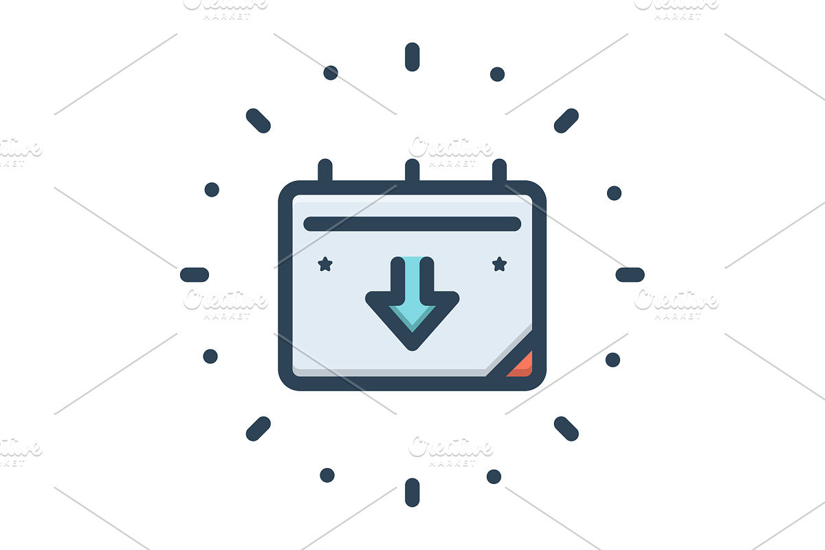 Present today color icon, a Duotone Icon by Creative priyanka