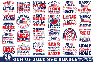 4th of July SVG Bundle, America SVG, a Graphic by Designer302