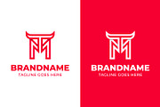 Letters MT or TM Bull Logo, a Branding & Logo Template by Pray Art Design Studio (Thumbnail 1 of 2)