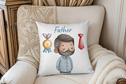 Watercolor Fathers Day Clipart, an Illustration by MockupWizard (Thumbnail 5 of 5)