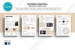 Business Proposal Template, a Stationery Template by crazyOWL