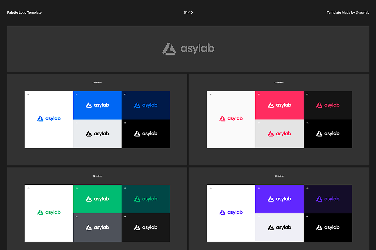 50 Palette Color Logo Mockup - PSD, a Product Mockup by Asylab (Photo 7 of 47)