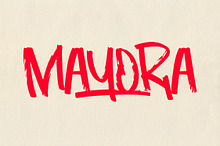 MAYORA Rough Brush Font