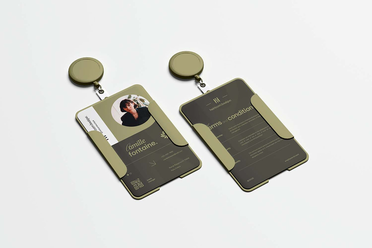 Heirloom Brand Manager - ID Card, a Card Template by VUNIRA (Photo 2 of 3)