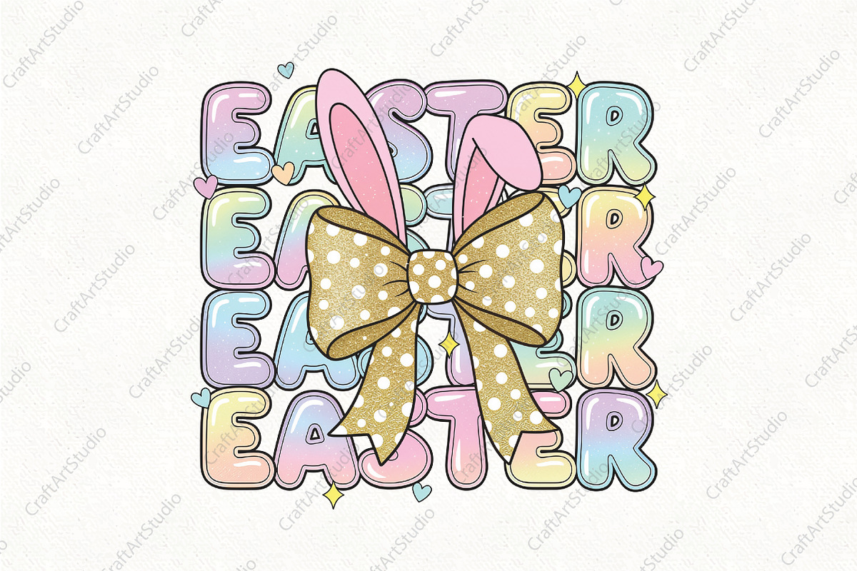 Happy Easter PNG, Easter Bunny Png, an Illustration by CraftArtStudio (Photo 1 of 4)