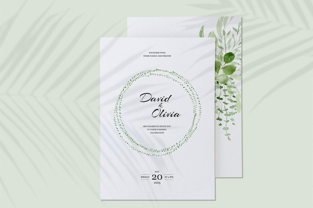 Greenery Watercolor Collection, a Decorative Illustration by Liliia Polos Illustration (Photo 4 of 10)