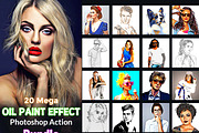 Oil Paint Effect Ps Action Bundle, an Action Add-On by Studio Retouch (Thumbnail 1 of 21)