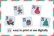 Christmas Advent Calendar for kids, a Card Template by AnnaViolet_store (Thumbnail 8 of 11)