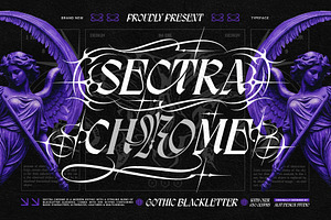 Sectra Chrome Typeface, a Blackletter Font by alit design