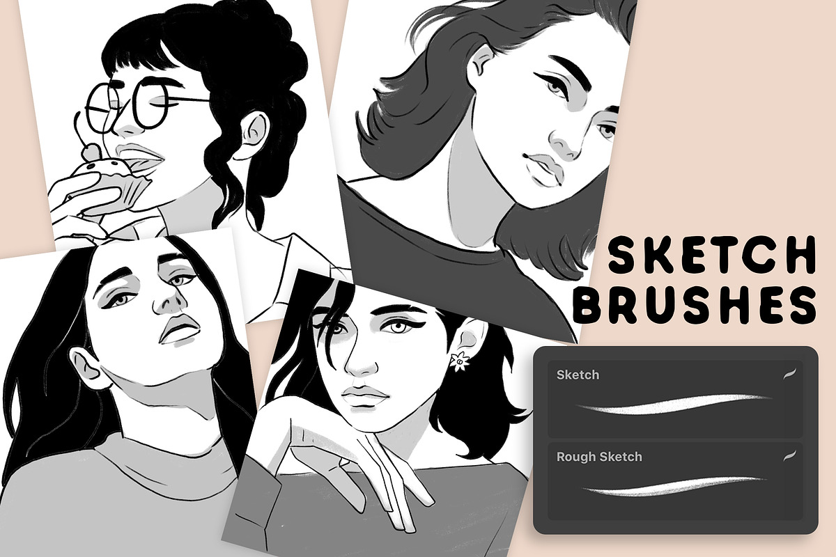 FeminiBrush - Procreate Brushes, a Brush Add-On by Nurmiftah (Photo 6 of 8)