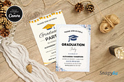 Graduation Invitation Canva Template, an Invitation Template by Snapybiz (Thumbnail 1 of 10)