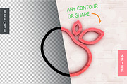 3D Apple Editable Text Effect, a Layer Style Add-On by rwgusev (Thumbnail 3 of 7)