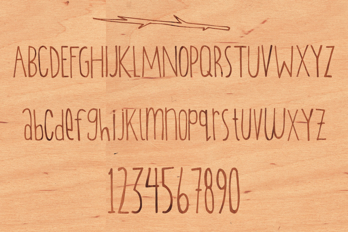 Into The Wilderness: An Organic Font preview 5