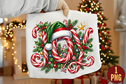 Candy Cane Christmas Hat PNG Design, a Seasonal Illustration by DreamPrint404 (Thumbnail 1 of 6)