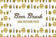 Beer Vector Brush, Pattern & Icons, a Brush Add-On by MoLa (Thumbnail 1 of 2)