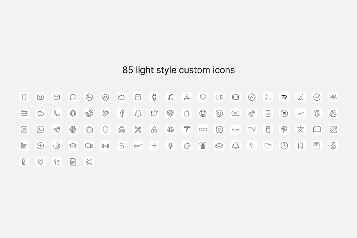 Minimalist – iOS 14 themes Sale, an Icon by Forpeople (Photo 3 of 4)