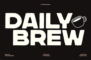 Daily Brew - Bold Display Cafe Font