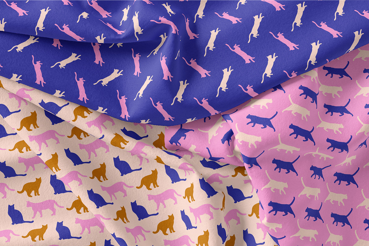 Flat Cat Modern Patterns, a Pattern Graphic by Tiger and Flower (Photo 20 of 21)