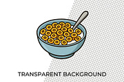 Breakfast Clipart PNG Food Graphics, a Food Illustration by QM_ART (Thumbnail 4 of 7)