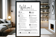 Editable Airbnb Welcome Sign, a Print Template by MondaySpark (Thumbnail 7 of 9)