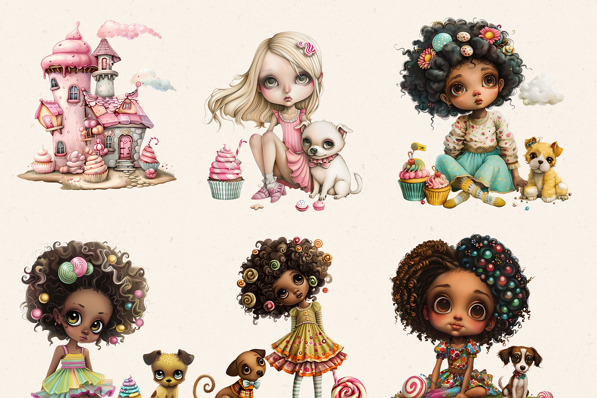 CANDYLAND QUIRKY FRIENDS CLIPART, a Person Illustration by Daring Digies (Photo 4 of 8)