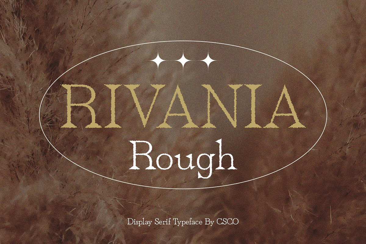 Rivania Rough, a Serif Font by Craft Supply Co. (Photo 1 of 8)