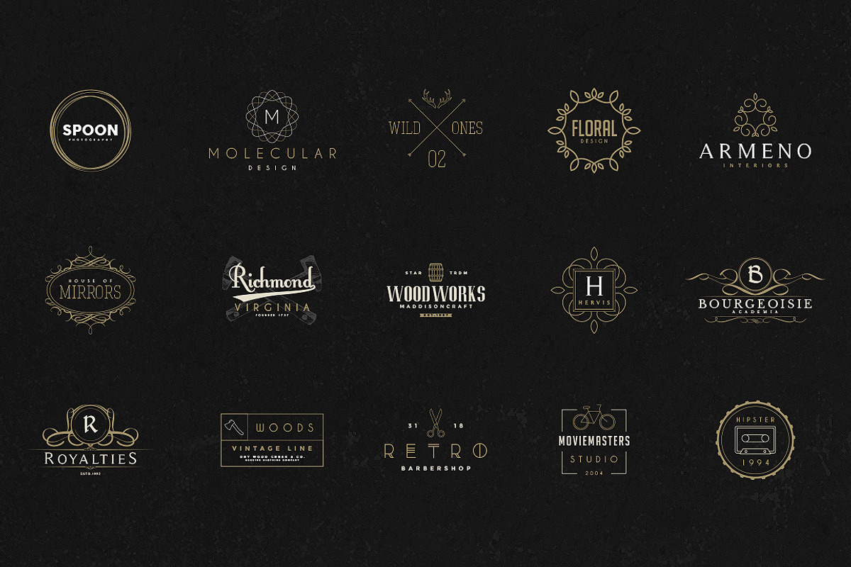 1500 Logos Bundle Collection, a Branding & Logo Template by Graphicdome (Photo 120 of 185)