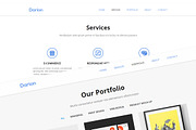 Darion - Responsive One Page Theme, a HTML Template by Seemly Designs (Thumbnail 2 of 3)
