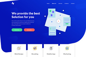 Company Portfolio Landing Page