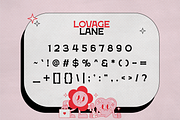 Lovage Lane, a Sans Serif Font by HipFonts (Thumbnail 9 of 10)