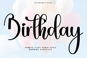 Birthday, a Handwritten Font by InermediaSTUDIO (Thumbnail 1 of 7)